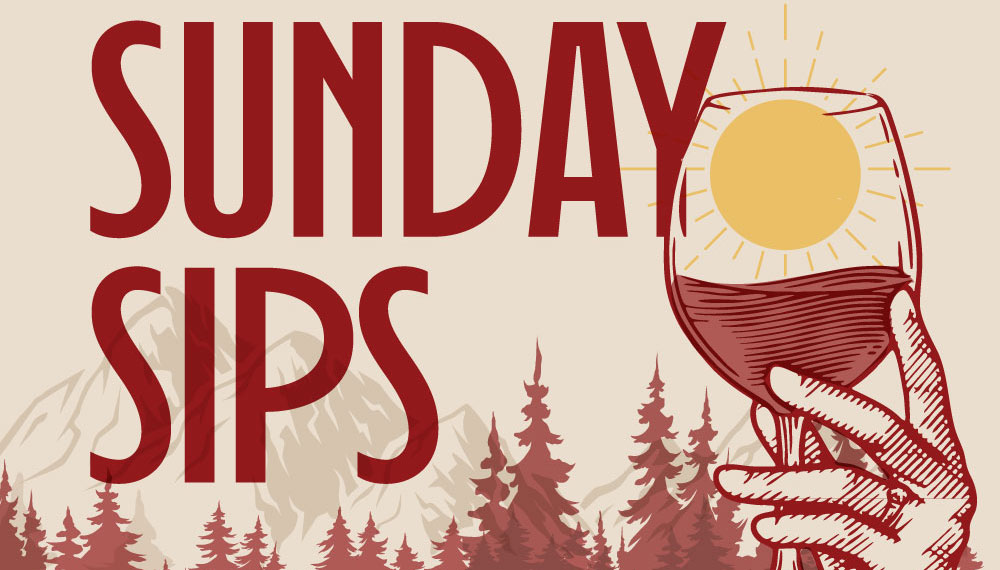 Graphic that says Sunday Sips